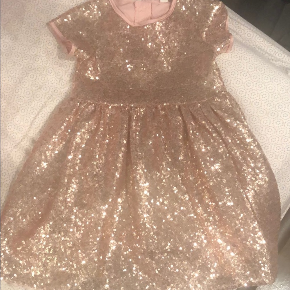 H&M pink sequin dress